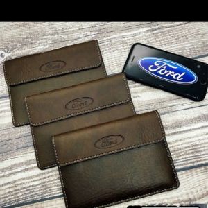 Ví Da Cao Cấp - Ví Đựng Giấy Tờ Ô Tô- Ví Đựng Giấy Đăng Kiểm - Túi đựng giấy tờ xe ô tô in dập logo các hãng xe