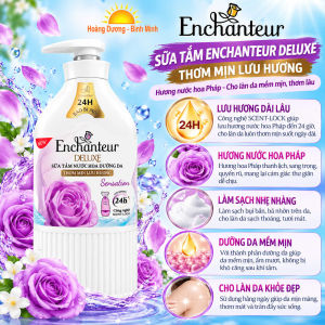Sữa Tắm Nước Hoa Enchanteur Deluxe Sensation 650g Hương Hoa Hồng Pháp