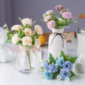 (15 FLOWERS) SNOWFLAKE LILAC Artificial Fake Flower Bouquet Living Room Home Decor Decoration Bunga Hiasan Rumah Meja. 