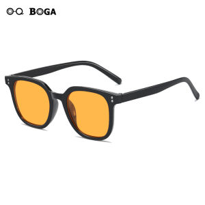 OQ BOGA 8รูปแบบผู้หญิงกลางแจ้งตกแต่งตารางกรอบแฟชั่นบลัชออนแว่นตาหญิงป้องกันดวงตาพลาสติกเต็มขอบแว่นตา