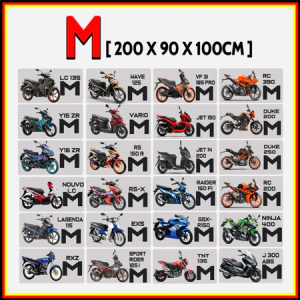 High-End Waterproof Motorcycle Motor Bike Scooter Cover Rain Dust UV Motorbike Protector Penutup Motosikal Bicycle