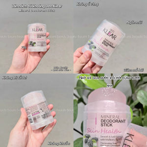 Lăn khử mùi đá khoáng thiên nhiên Deo Klear Mineral Deodorant Stick 70g - Thái Lan