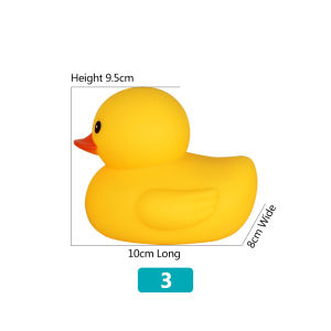 Silicone Yellow Duck Bath Toys Childrens Educational Pinch Squeeze Sound Toys Kawaii Cute Cartoon Duck Swimming Toys 戲水玩具