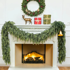 Christmas Vine 5.9ft Realistic Artificial Vine Hanging for Mantels Stair Door Window Winter Holiday Decorations