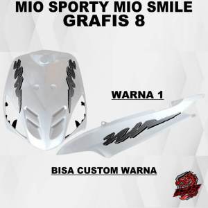Stiker Yamaha Mio Sporty Mio Smile Grafis 8 - Stiker Decal Transparan Yamaha mio sporty mio smile Grafis 8