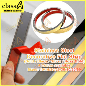 ClassAHW 5 Meter Stainless Steel Strip Mirror For Wall & Ceiling Gold Strip Metal Strip Edging Strip Wainscoting Gold