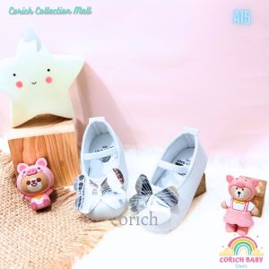 SEPATU BAYI - SEPATU BABY - SEPATU PREWALKER - A15 - SEPATU BALITA - SEPATU ANAK - ORIGINAL BRAND - CORICH BABY SHOES - BAYI USIA 0 - 11 BULAN - SEPATU SNEAKERS BAYI - BAYI BARU LAHIR - PEREMPUAN - BABY SHOES