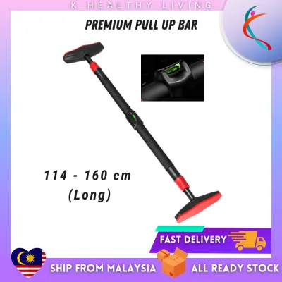【READY STOCK】Premium Doorway Pull Up Bar/ Horizontal Bar / Monkey Bar/ Chin Bar/ Indoor Pull Up Bar/ Doorway Pull Up Chin Bar Fitness/ Fitness Equipment/ Weight Training/ 单杠/ Indoor Fit Workout/ Lock/ Children Rings/ K-Healthy Living
