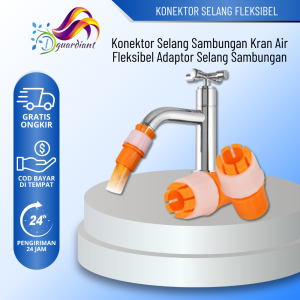 Konektor Selang Sambungan Kran Air Flexible / Alat Penyambung Pipa Kepala Keran Kamar Mandi Wastafel Toilet