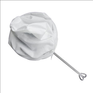 1 PCS Reusable Mesh Milk Tea Filter Bag With Handle Washable Stainless Steel Muslin Cotton Strainer Kitchen Accessories Household Milk Tea Tools