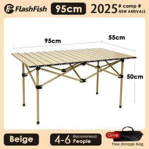 Flashfish Outdoor Folding Table camping table Portable Easy Setup for Camping and Picnics