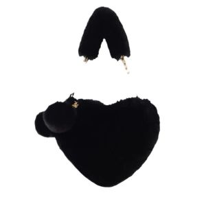 Chain Bag Cute Shoulder Bag Utility Girly Style Fluffy Personality Vintage Elegance