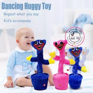 Game Poppy Playtime Stuffed Toys Huggy Wuggy Dancing Speaking Cactus Interactive Dance Plush Toy Dolls Gift