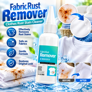 NEW Fabric Rust Remover Clothes Stain Cleaner Fast Acting Laundry Treatment for White Colored Garments Textile Fabric Care Spot Cleaning Solution | Fabric Rust Remover Rust Stain Remover Clothes Rust Cleaner Fabric Stain Cleaner Laundry Stain Remover