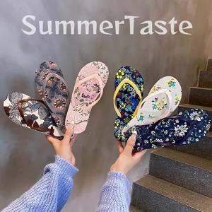 New Style WomenS Summer Outdoor Fashion Flat Flip-Flops Toe-Post Sandals Beach Shoes
