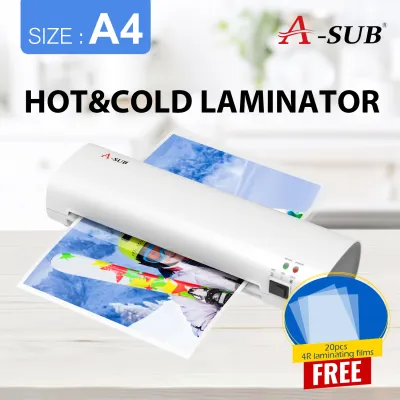 【Laminator Hot&Cold】A-SUB Hot&Cold Laminating Machine A4 Laminator 80-125 mic Laminate machine With Free Gift
