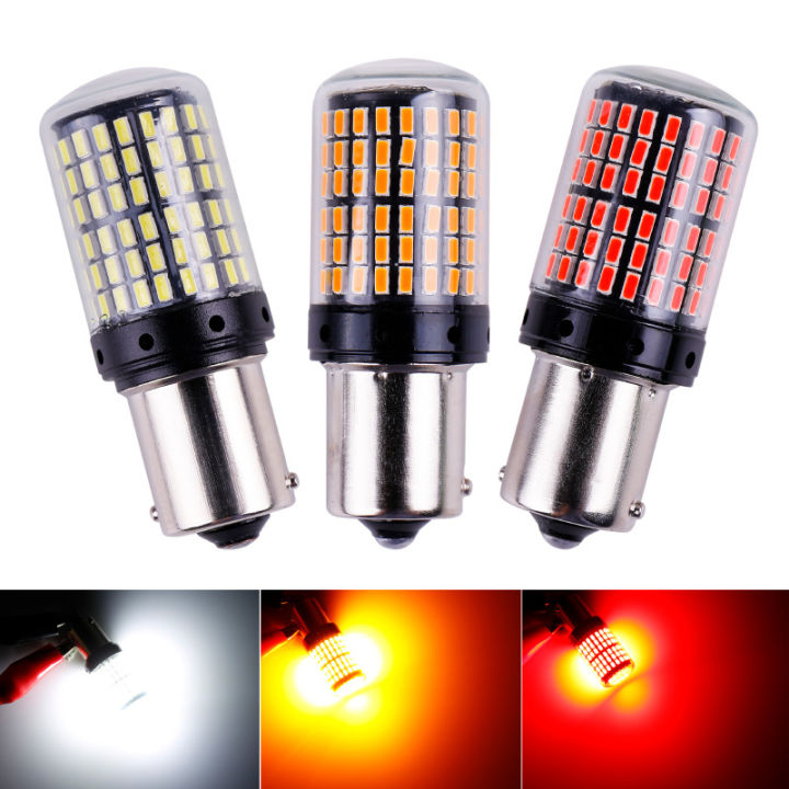 2Pcs New LED Car Bulbs T20 7440 7443 W21W 1157 BAY15D Canbus LED Lamps ...