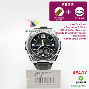 Casio Original MWQ-100-3A MWQ-100-3AVDF Jam Tangan Pria Analog Digital Standard Bergaransi
