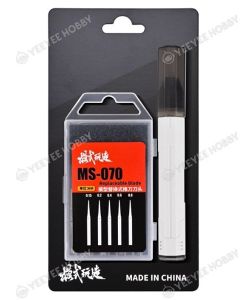 DỤNG CỤ MÔ HÌNH MOSHI - MS-070 - BỘ CHISEL CÁN NHỰA GỒM 5 MŨI CHISEL