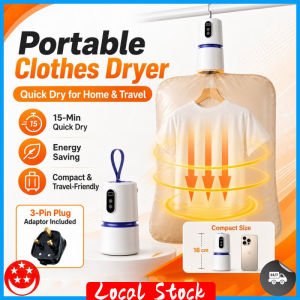 SG in Stock Portable Dryer Fast Drying Foldable Mini Clothes Dryer Clothes Travel Dryer Dehumidifier Dryer Silent Travel