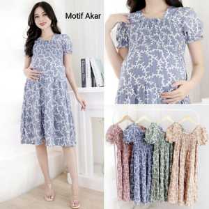 Femme Ols - Daster Hamil / Baju Hamil Menyusui Motif Abstrak