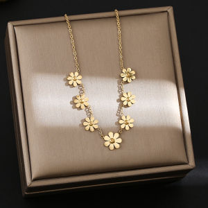 KALUNG BUNGA DAISY FLWR PERHIASAN ANTI KARAT&ANTI LUNTUR || Bandar Titanium ACC