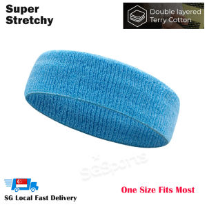 Sweatband Sports Headband Moisture-Wicking Wrist Band for Basketball Tennis Workout Towel Head Band