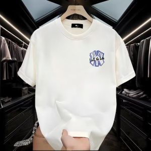 潮牌男款短袖T恤男生2025夏季新款纯棉宽松休闲半袖男士上衣服t恤