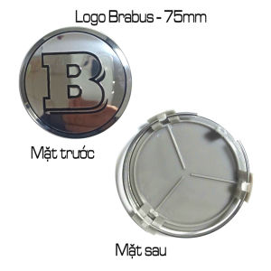 Chụp mâm xe chữ B – Brabus dùng cho chụp mâm xe (chụp logo) Dòng xe Brabus mercedes. Màu Crom 75mm. Brabus75