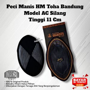 Peci Manis AC Silang Tinggi 11 Cm Produksi HM Toha Bandung