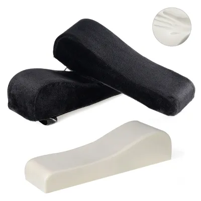 2 Pcs Chair Armrest Pads Memory Foam Elbow Pillow Home Office Working Chair Armrest Pillow Cushion