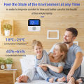 RCYAGO Smart WiFi Temperature Humidity Sensor Bluwtooth APP Alarm Indoor Outdoor Hygrometer Temperature Monitoring Device. 