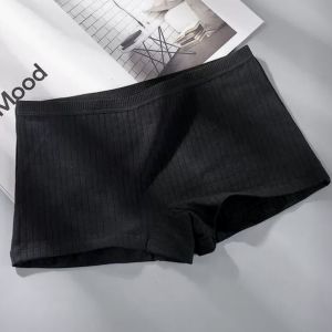 Womens Vertical Pattern Pure Cotton Underwear Antibacterial Lining Comfortable And Breathable Medium Waisted Womens Underwear