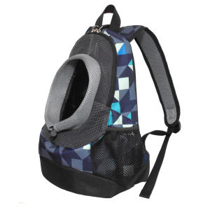 Dog Cat Carrier Mesh Outdoor Backpack - Medium Size (Ideal for dog/cat below 5.5kg/12lbs)