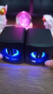 Popcorn Mini Desktop Speaker Laptop Surround Stereo Computer Speakers with 3.5mm Multimedia