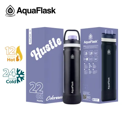 AquaFlask Colorwave Sports Lid Insulated Bottle (18oz/22oz/32oz/40oz)