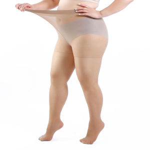 Plus Size Black Stockings Plus Size WomenmmAnti-Snag Summer High-Transparency Ultra-Thin Pantyhose Plus Size Non-Slip Stockings