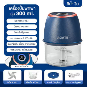 【Agate ของแท้】 เครื่องปั่น อเนกประสงค์ เครื่องปั่นพริก เครื่องบด สามารถใช้สําหรับ ผัก ผลไม้ เนื้อ กระจกหนา