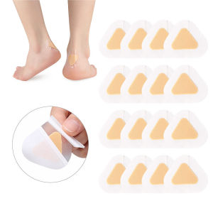 20-Pack Transparent Gel Heel Protectors - Comfortable Blister Prevention Pads - Easy-Apply Adhesive Shoe Stickers for Daily Wear