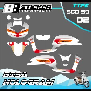 Decal Scoopy BISA HOLOGRAM Full Body Full Block Dekal New Fi 2017 2018 2019 Scd 59