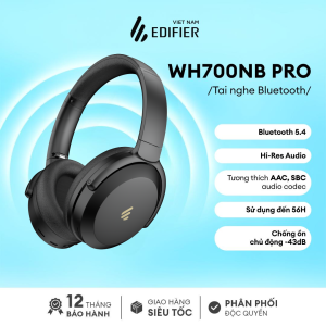 Tai nghe chụp tai Bluetooth 5.0 EDIFIER W820NB / W820NB / WH700NB PLUS | Chống ồn chủ động ANC | Thời lượng pin đến 49 giờ | Bảo Hành 15 Tháng