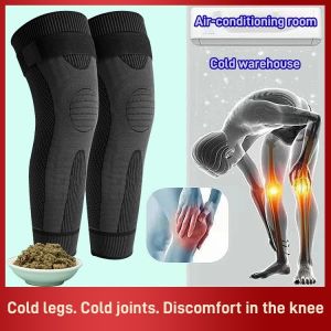 Wormwood Warm Keeping Knee Sleeve Heat Thin Knee Pads Tie  Lasting Warm Windproof Cold-resistant Knee Protector