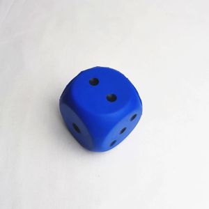 ZIAAN Gag Toy Cognitive Big Dice Soft Elastic Toys Length 6cm Solid Color Sponge Dice Point Dice Pressure Relief Anti Stress