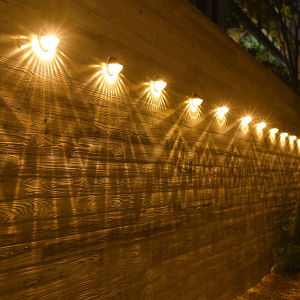 🔥【Readystock】 + FREE Shipping🔥 Ennoplus Solar Light Outdoors Christmas Decoration Garden Fence Stair Light Warm Led Waterproof IP65 Wall Lamp Deck Lighting