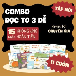 Combo Sách Đọc to 3 Dễ Lionbooks cho bé Tập nói 0-3 tuổi 11 cuốn Dạy bé học nói được Review bởi chuyên gia