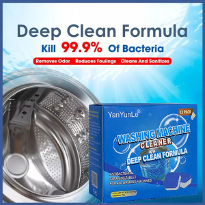 12 Pcs -Washing Machine Cleaner Tablet Pembersih Tangki Mesin Cuci  Tank Cleaner / Tablet Pembersih Mesin Cuci
