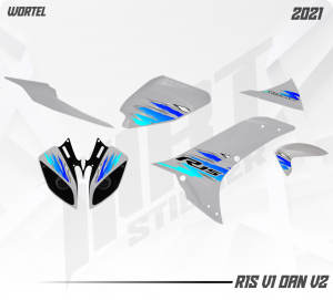 Striping R15 - Stiker Transparan R15 v1 dan v2 Retro Keren (Sudah Terpotong)