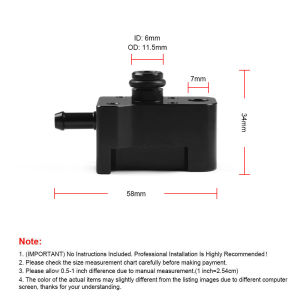 Car turbocharger vacuum sensor adapter is suitable for Audi TSI Gen 3 EA888 Engine