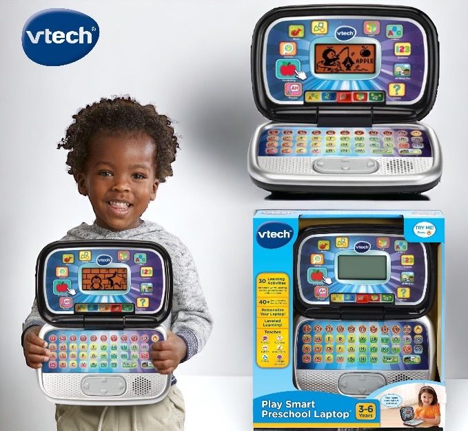 VTech Play Smart Preschool Laptop, Black | Lazada.co.th