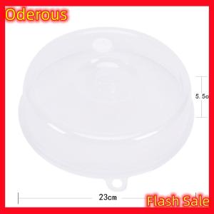 Oderous Clear Microwave Plate Cover Food Dish Lid Ventilated Steam Vent Kitchen Cooking